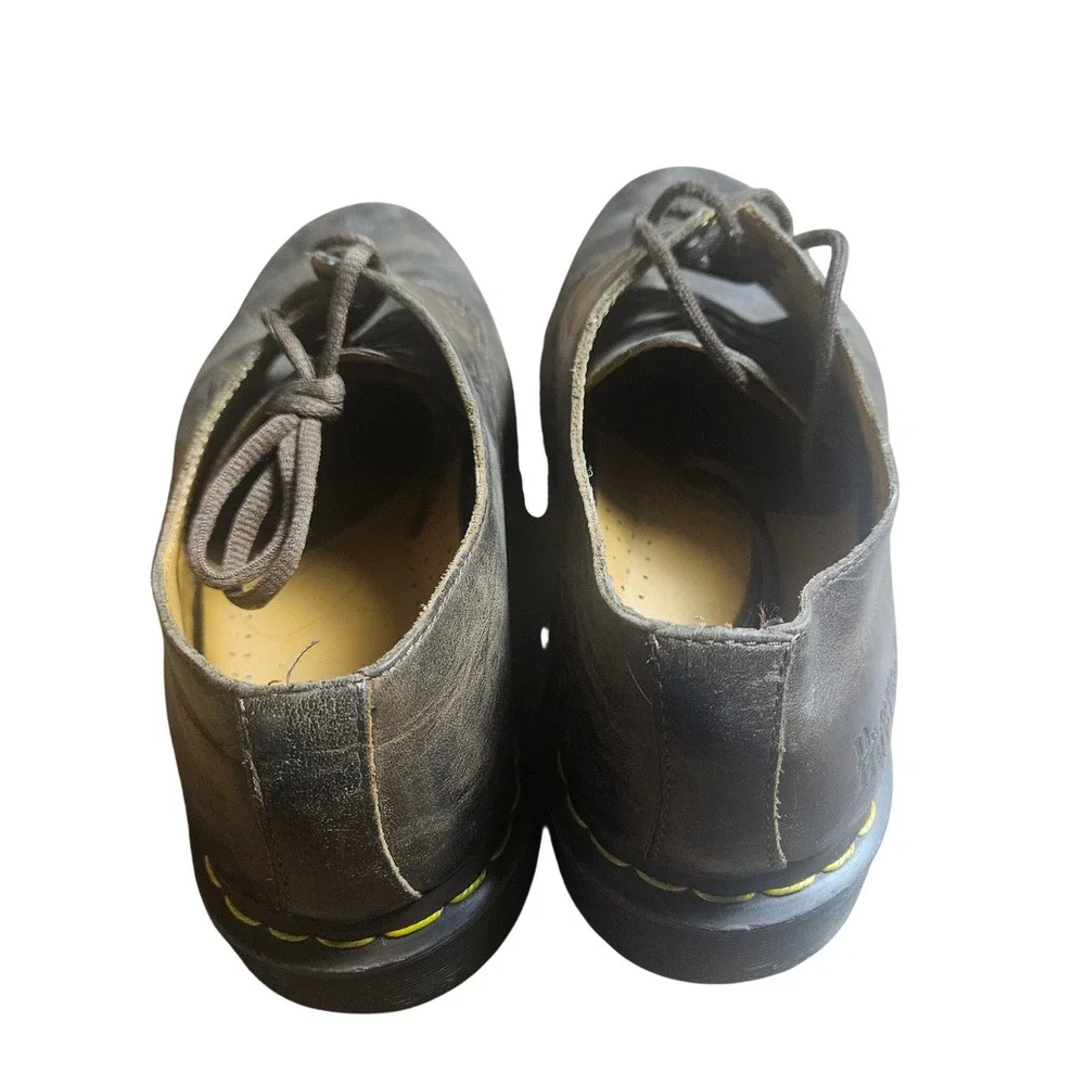 Doc Dr Martens US Mens Sz 11 Stanton Brown Leather Distressed Oxford Shoes‎